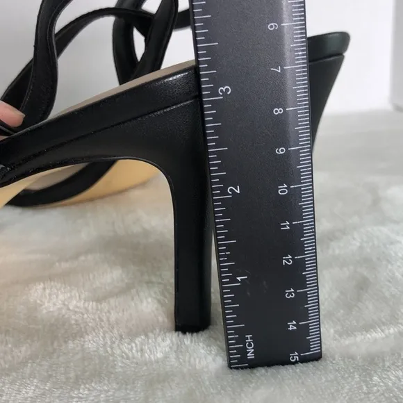 New STUART WEITZMAN Women's Size 11 Black Twistie Stiletto 75 Sandals Heels