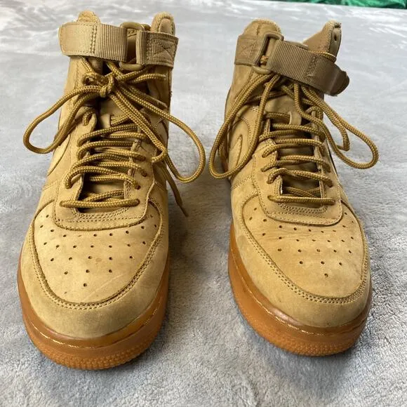 Nike Air Force 1 High Flax (Tan) Youth Size 7Y 2017 Basketball