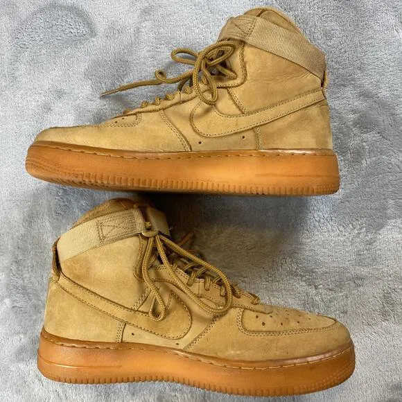 Nike Air Force 1 High Flax (Tan) Youth Size 7Y 2017 Basketball