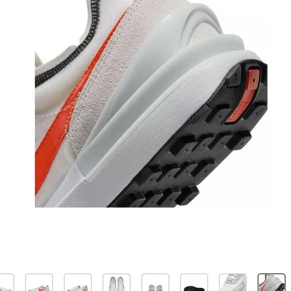 Nike Men’s Waffle One “White/Picante Red/Pure Platinum/White” Sneakers