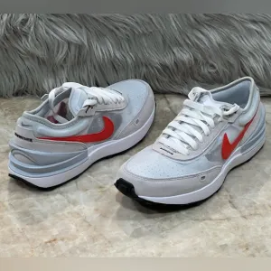Nike Men’s Waffle One “White/Picante Red/Pure Platinum/White” Sneakers