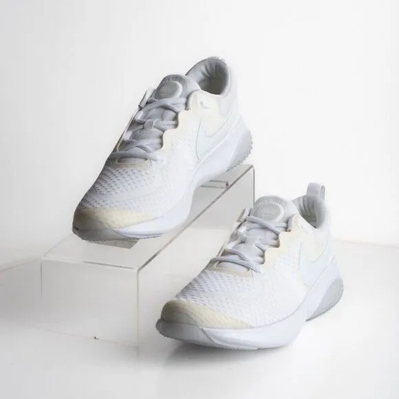 Nike Project Pod Youth White Road Running Sneakers US 6 EU 38.5 New CQ4397-100