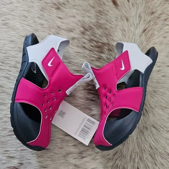 Nike Sunray Protect 2 Toddler Girls Sandals in Pink Size 10 NEW