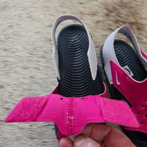 Nike Sunray Protect 2 Toddler Girls Sandals in Pink Size 10 NEW