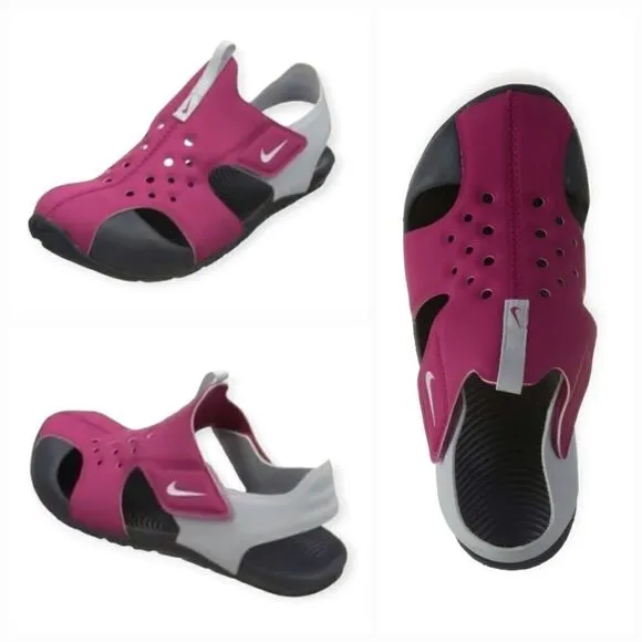 Nike Sunray Protect 2 Toddler Girls Sandals in Pink Size 10 NEW