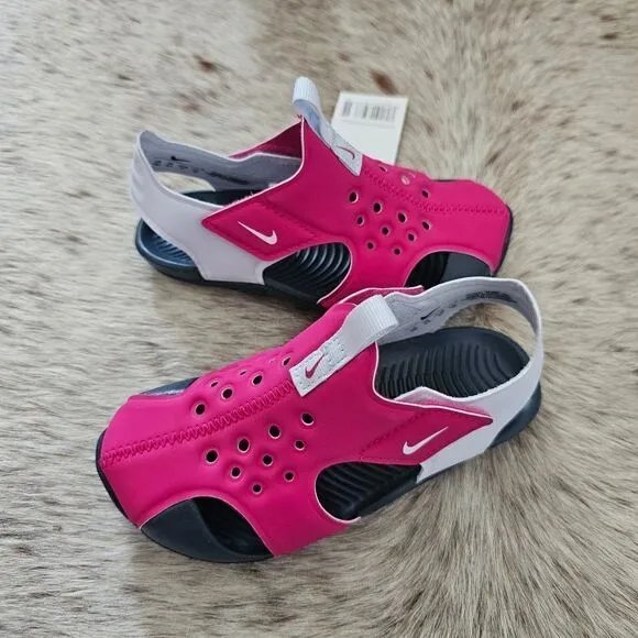 Nike Sunray Protect 2 Toddler Girls Sandals in Pink Size 10 NEW