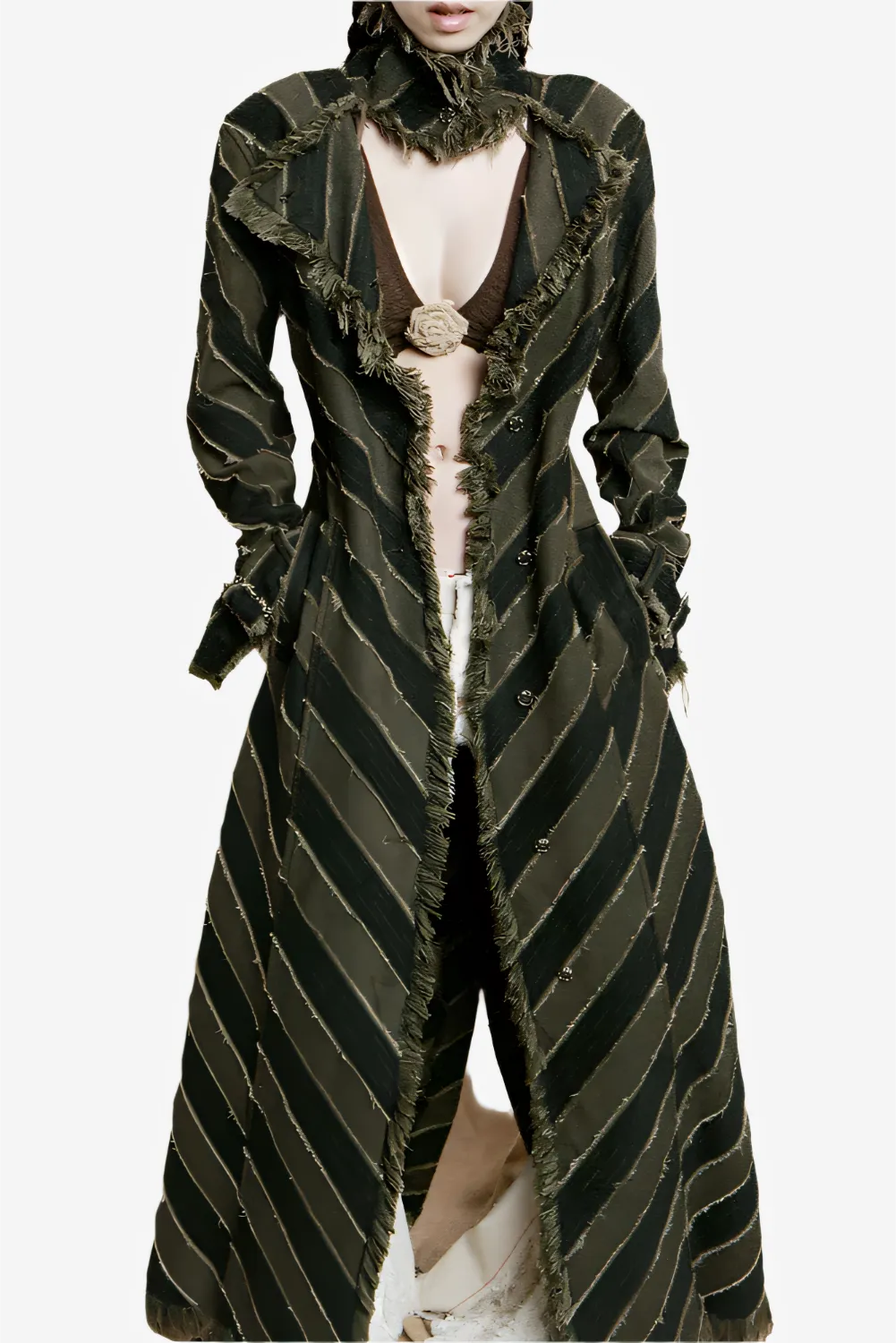 Nomad Striped Fringe Trench