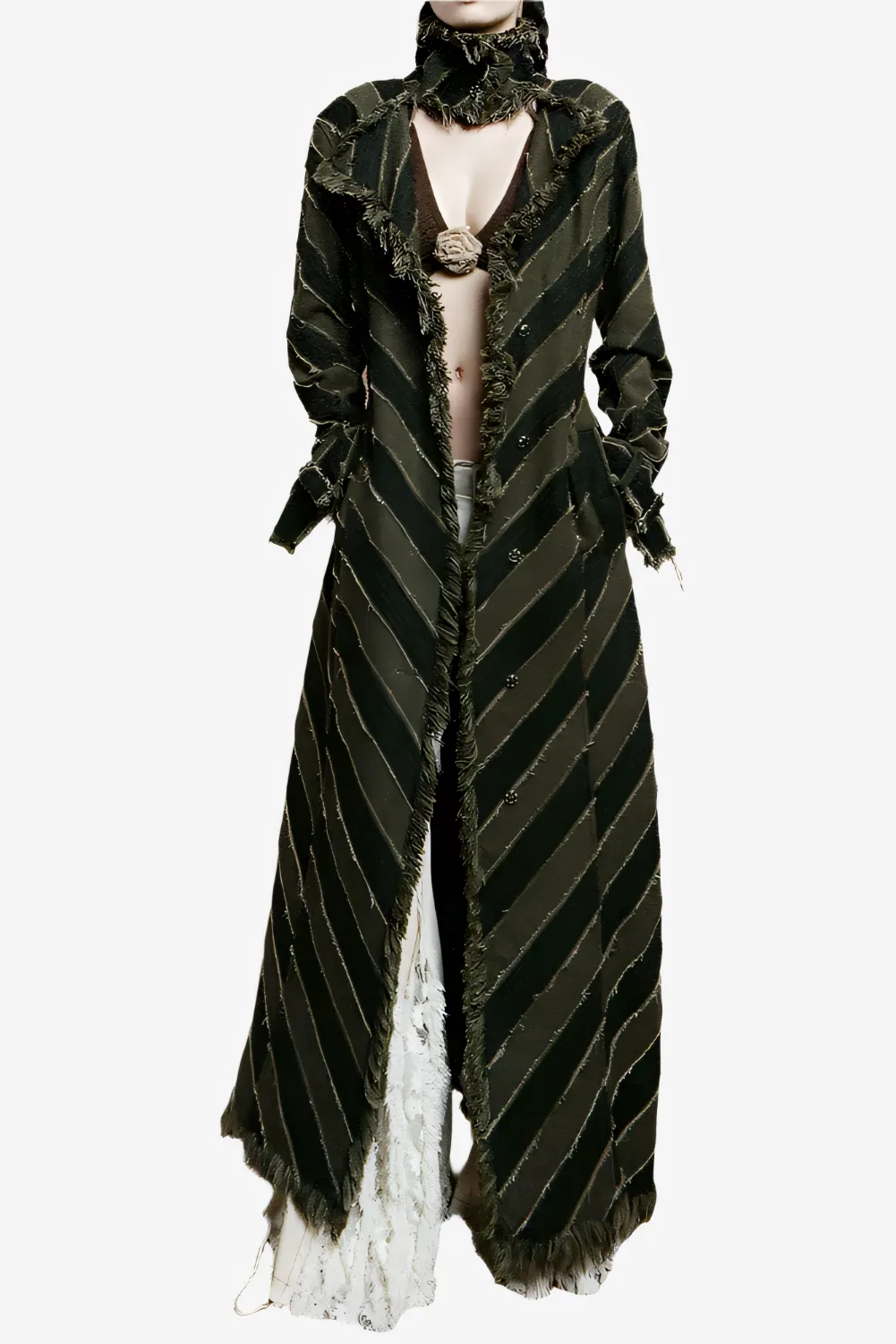Nomad Striped Fringe Trench