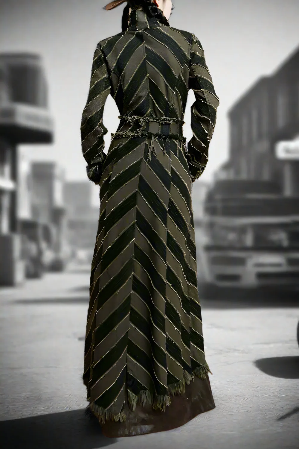 Nomad Striped Fringe Trench