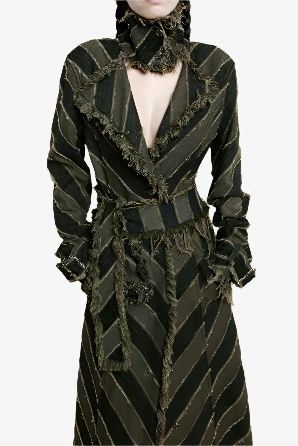 Nomad Striped Fringe Trench