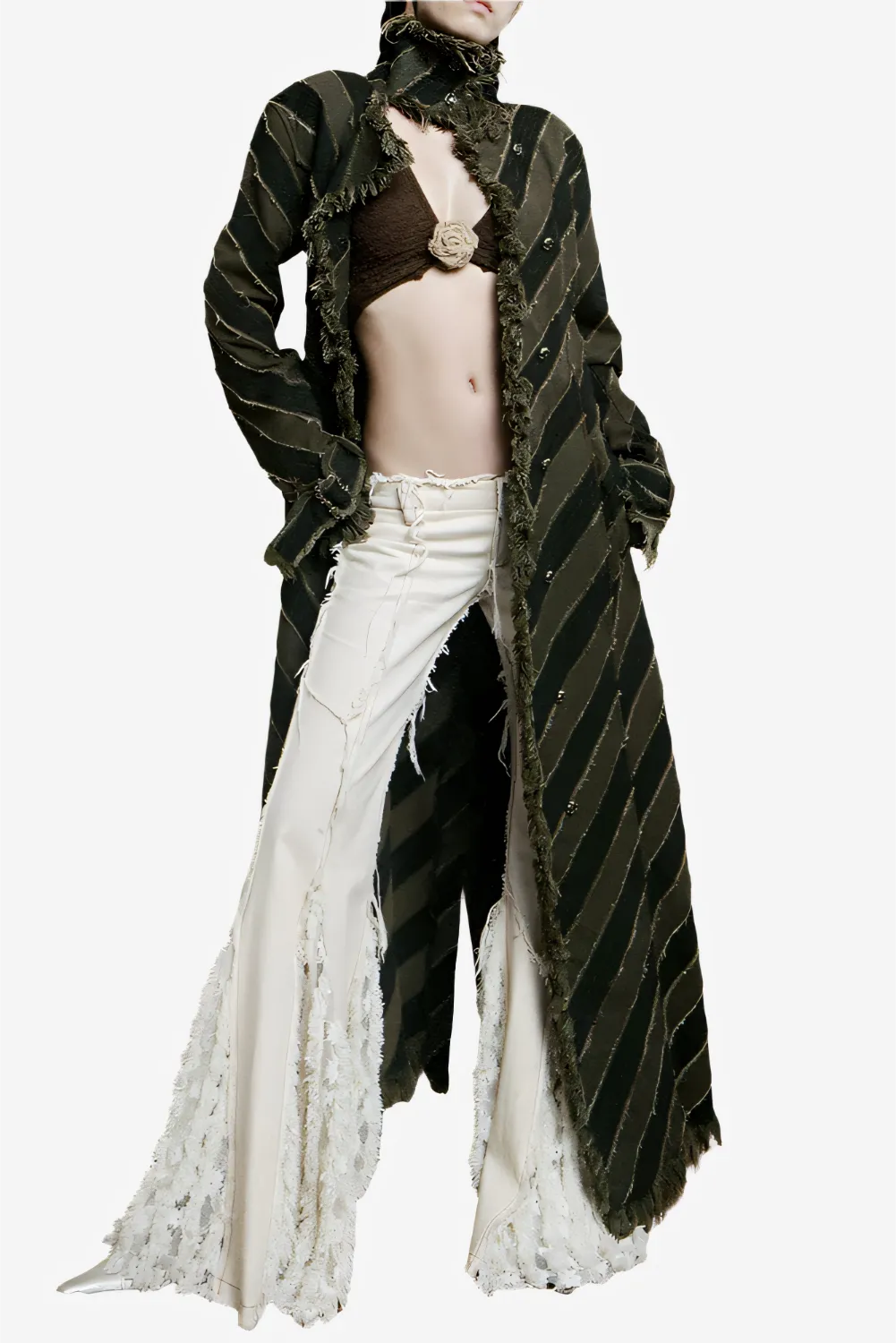 Nomad Striped Fringe Trench