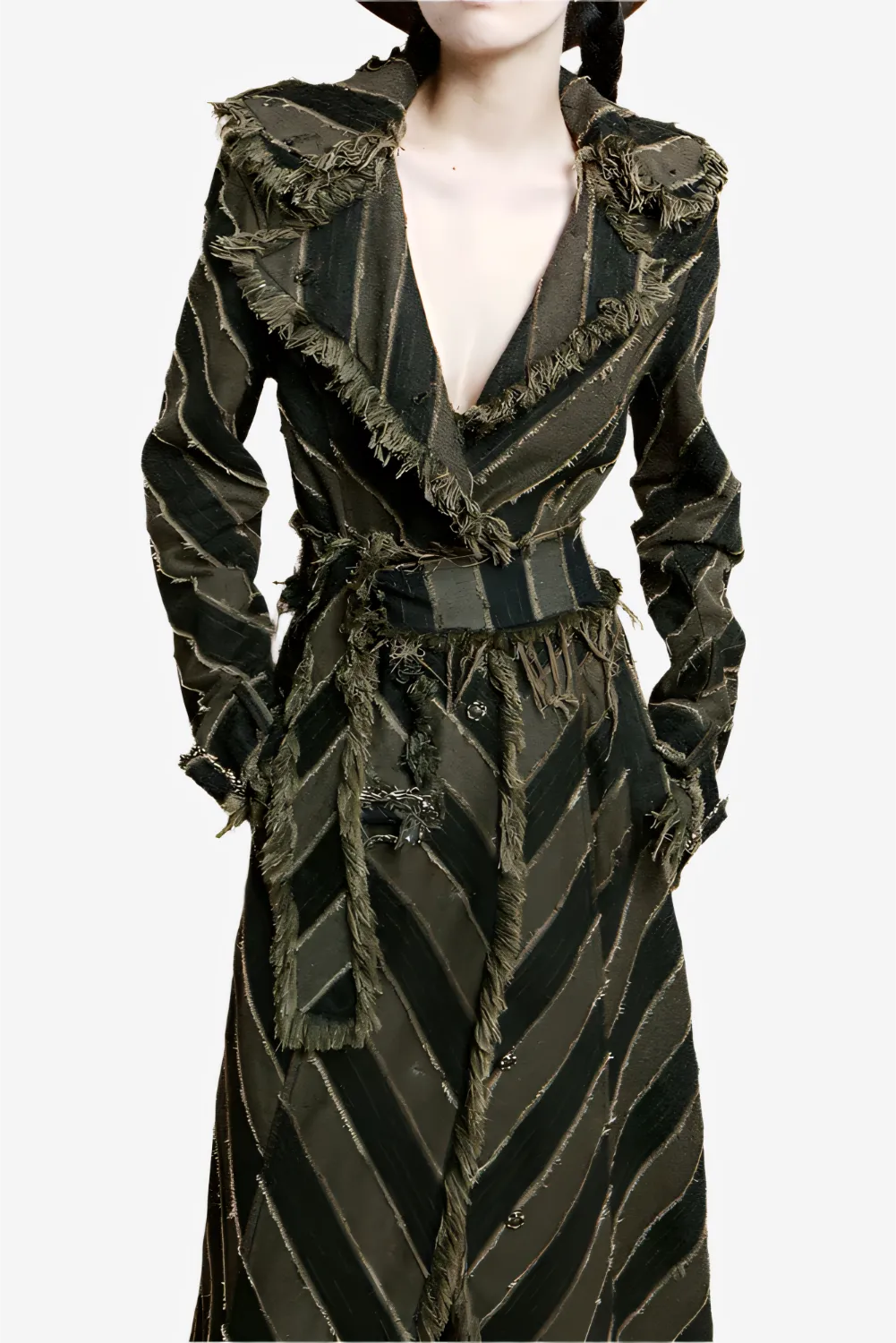 Nomad Striped Fringe Trench