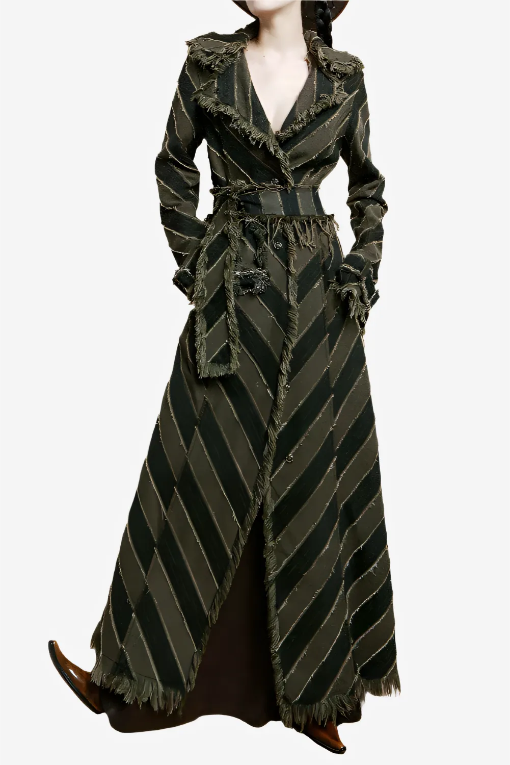 Nomad Striped Fringe Trench