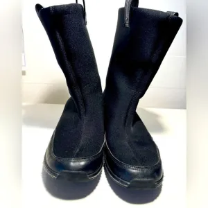 NWOT AETREX Women's  Black Neoprene Waterproof Mid Calf Boots size 10 Outdoor