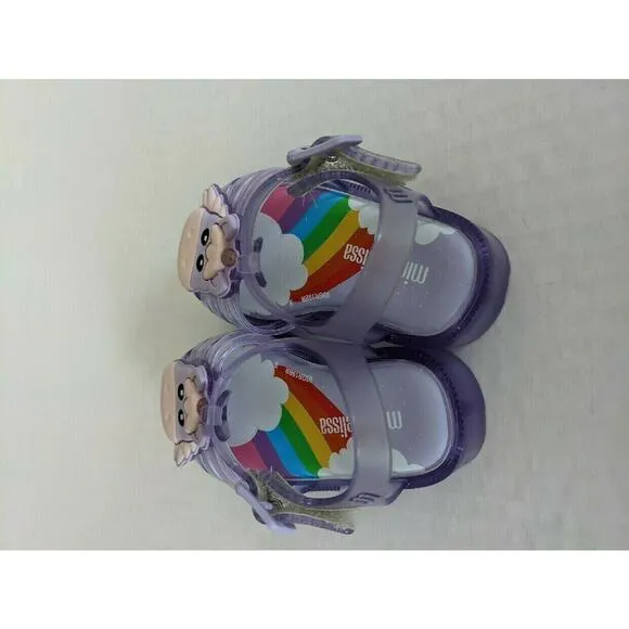 NWT Mini Melissa Unicorn Lilac Size 5 Possession Sandals