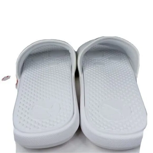 NWT PUMA AUTHENTIC COOL CAT SPORT WOMEN'S WHITE GOLDEN SLIP ON SLIDES SANDALS