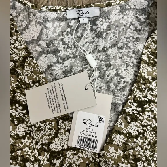 NWT Rails Nyla Vine Dress In Olive