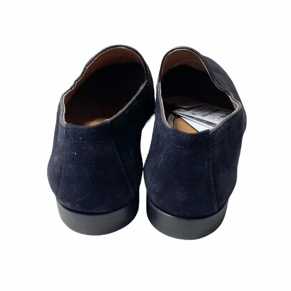 NWT Zara Man Black Slip On Suede Leather Loafers Size EU 42 US 9