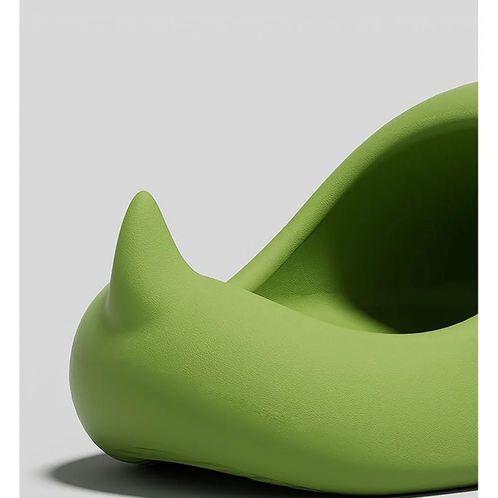 Olive 3d Long Neck Dino Slip on Clogs, Summer/Monsoon all season Footwear for Toddlers & Kids