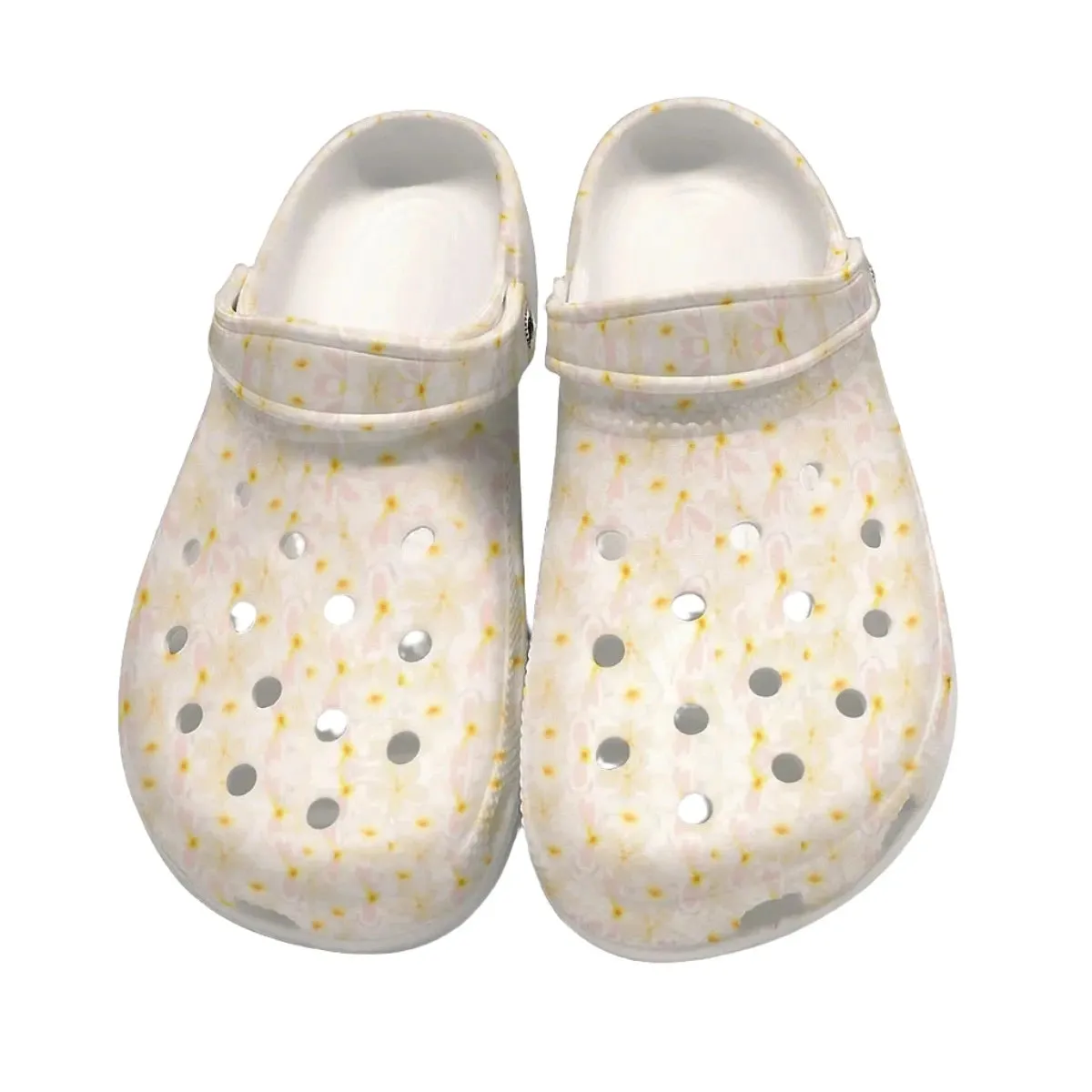 Pastel Frangipanis Rubber Shoes up to size 12