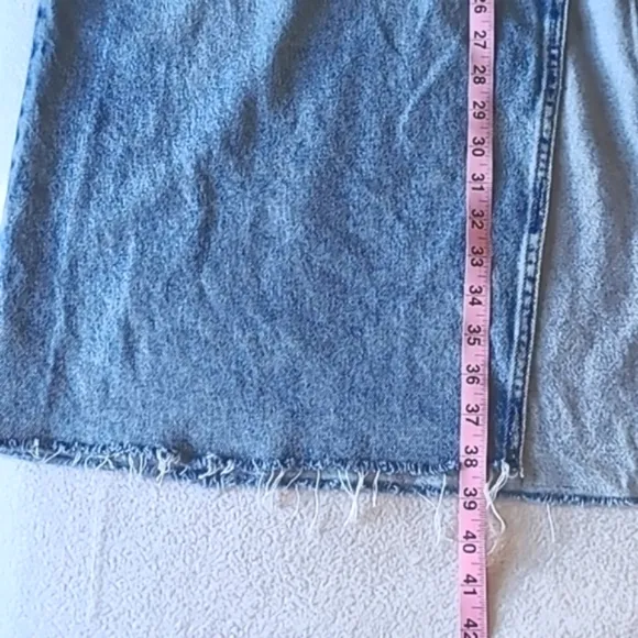 Pilcro Skirt. Madi Denim.Size 22W. Midi Raw Hem. 5pocket. Like New.
