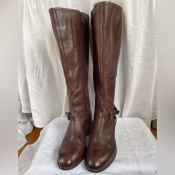 Ralph Lauren Marion Brown Leather Riding Boots 7.5