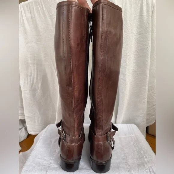 Ralph Lauren Marion Brown Leather Riding Boots 7.5