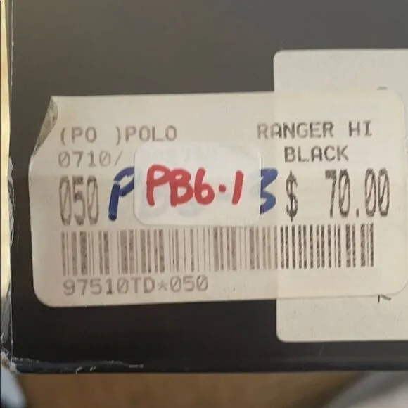 RALPH LAUREN POLO BLACK RANGER BOOTS. NEW