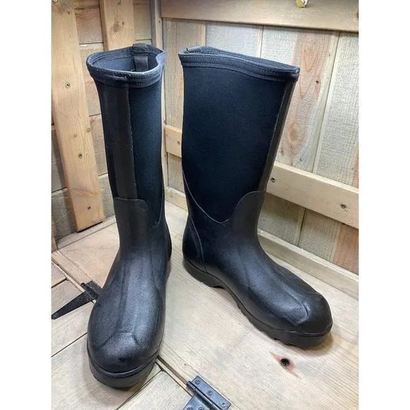 RANGER Black Tall Outdoor Boots Unisex Mens 9 Womens 10