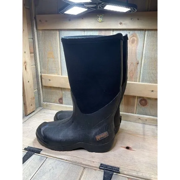 RANGER Black Tall Outdoor Boots Unisex Mens 9 Womens 10