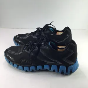 Reebok ZigTech Sonic Black &amp; Blue Running Shoes Sneakers Men Size 13