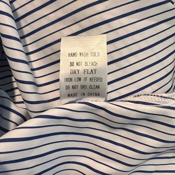Revolve Los Angeles Blue &amp; White Striped Oversized Shirt Dress NWT
