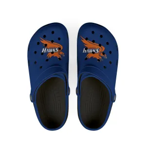 Robbinsdale Cooper EVA Foam Rubber Shoes - Hawks Team Clogs for Sports Fans