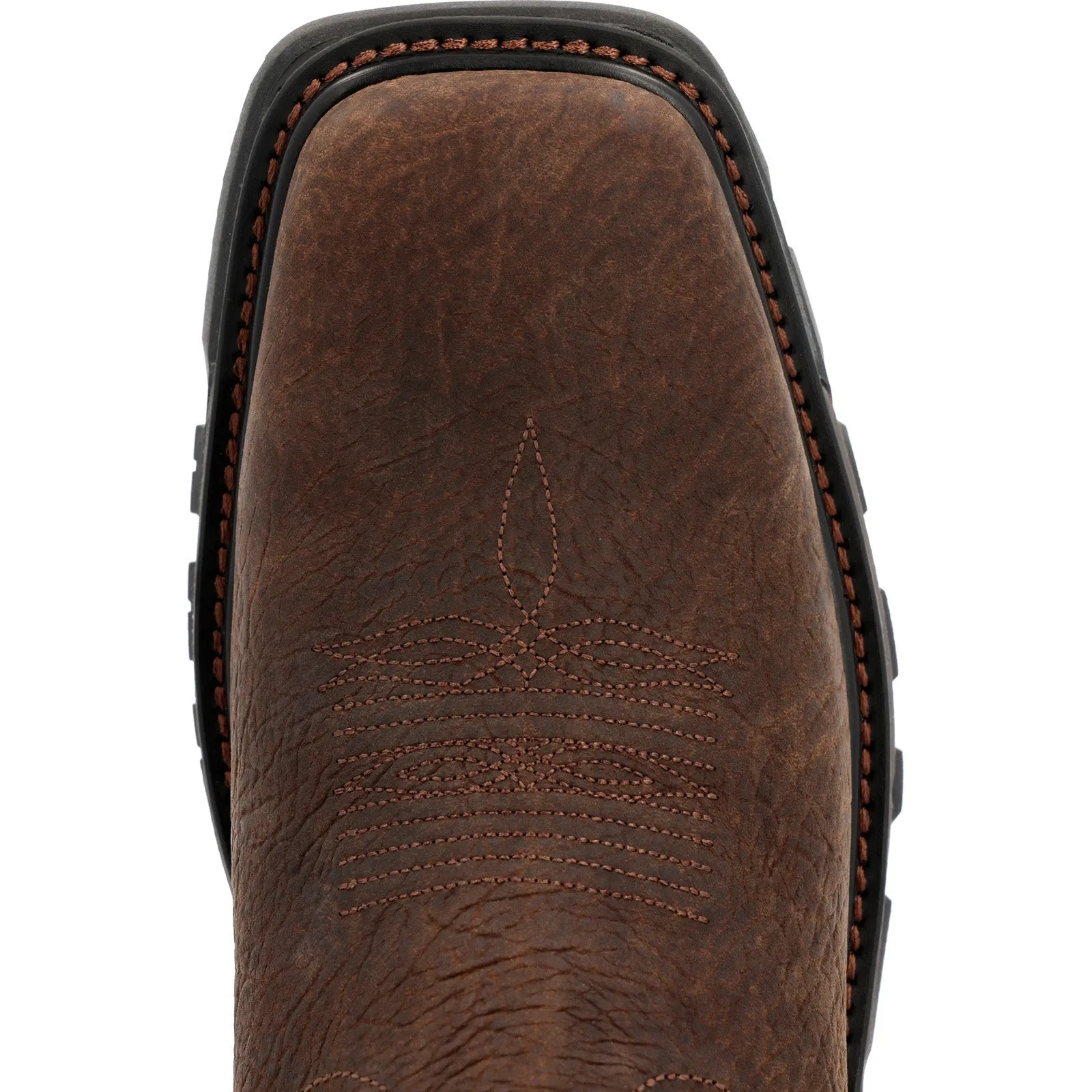 Rocky Carbon 6 Pull On RKW0375 Mens Brown Wide Leather Cowboy Western Boots