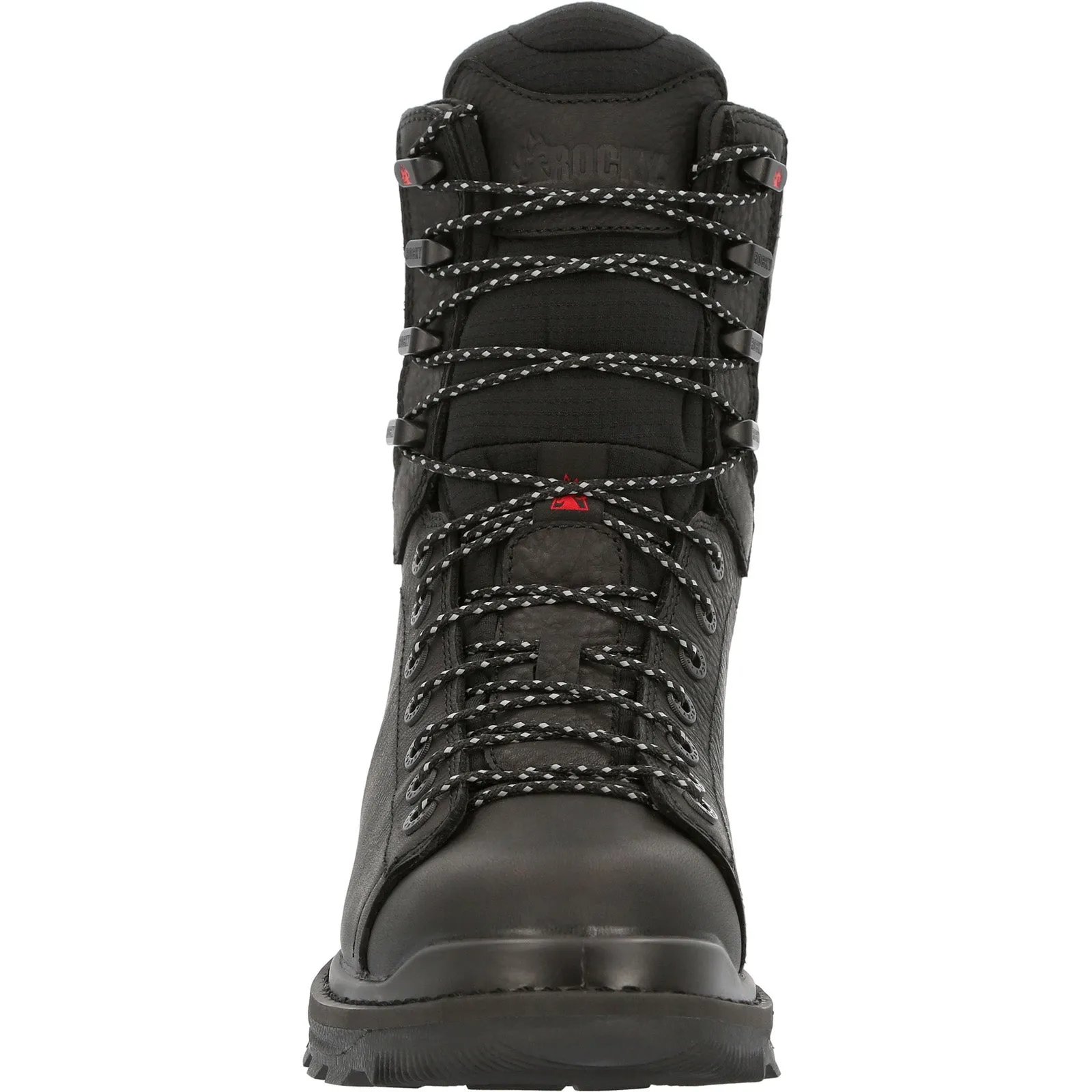 Rocky Rams Horn Lace To Toe Waterproof Mens Black Wide Work & Safety Boots