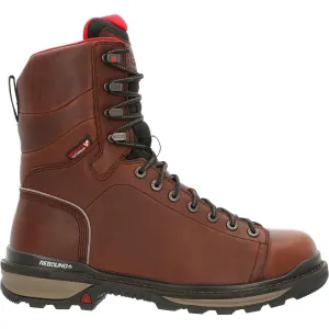 Rocky Rams Horn Lace To Toe Waterproof Mens Brown Wide Work & Safety Boots