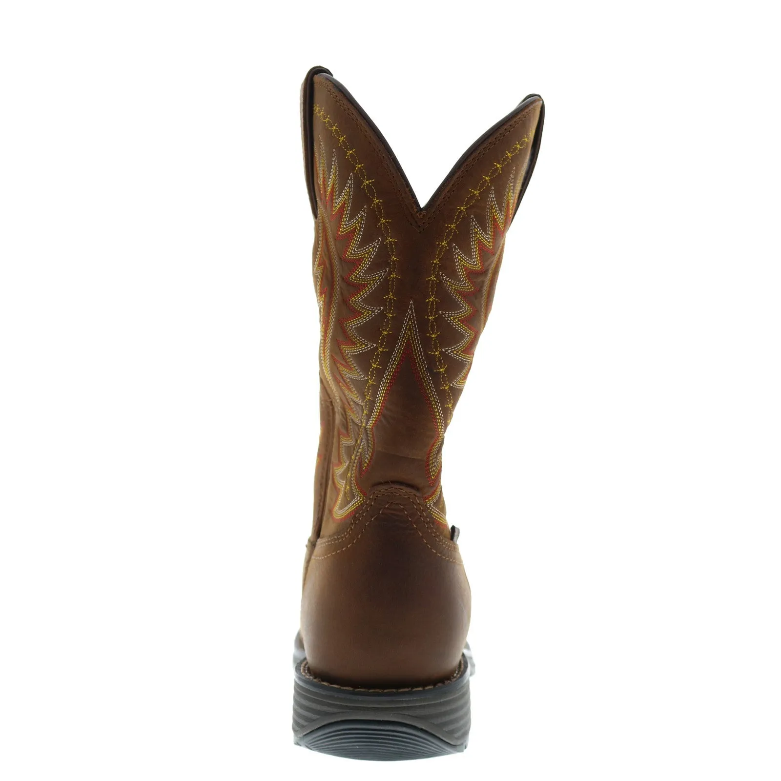 Rocky Rugged Trail Steel Toe Waterproof Mens Brown Wide Cowboy Western Boots