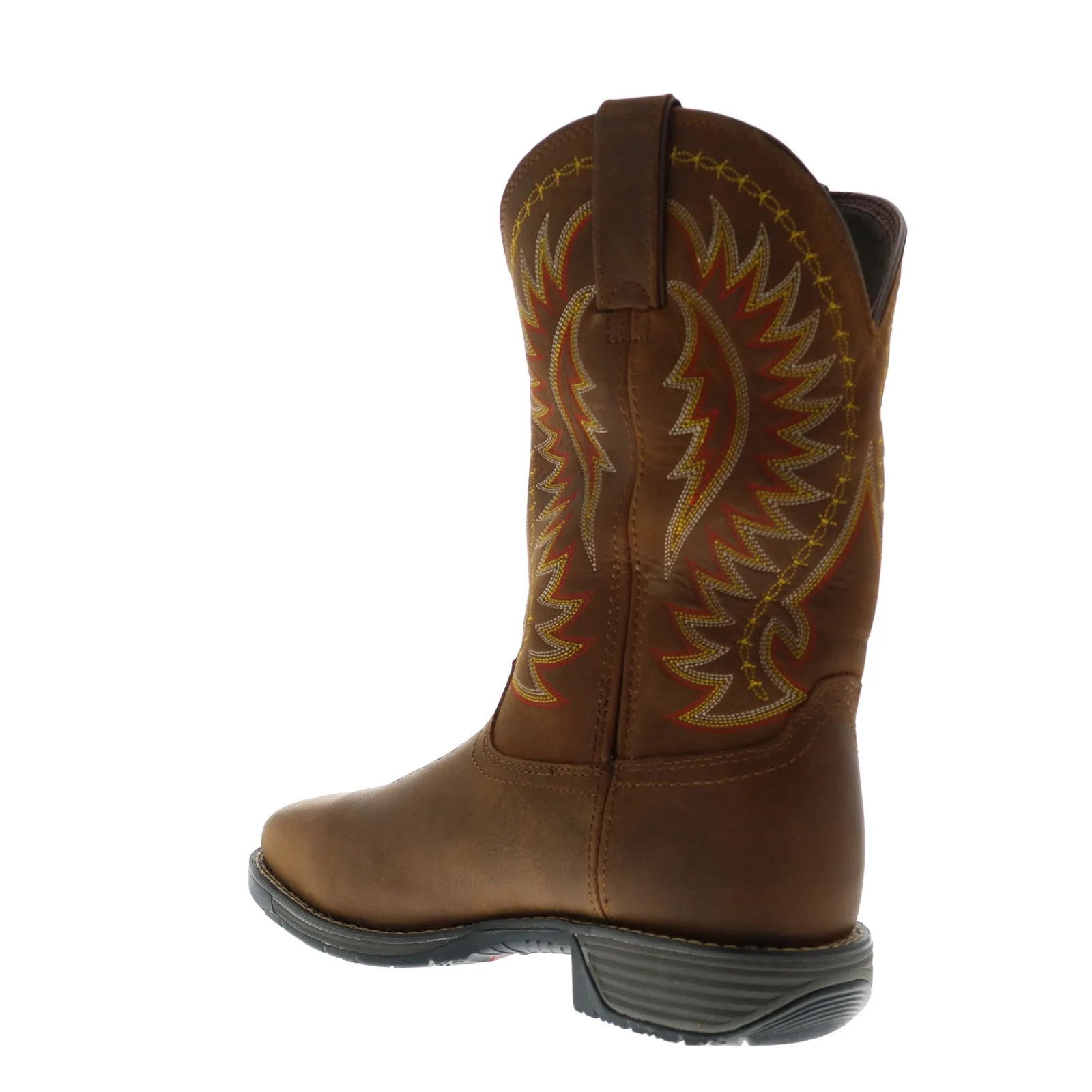 Rocky Rugged Trail Steel Toe Waterproof Mens Brown Wide Cowboy Western Boots