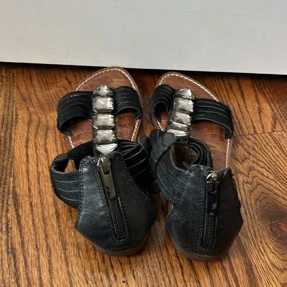 Sam Edelman Galina Embellished Calf Hair Sandals Size 7