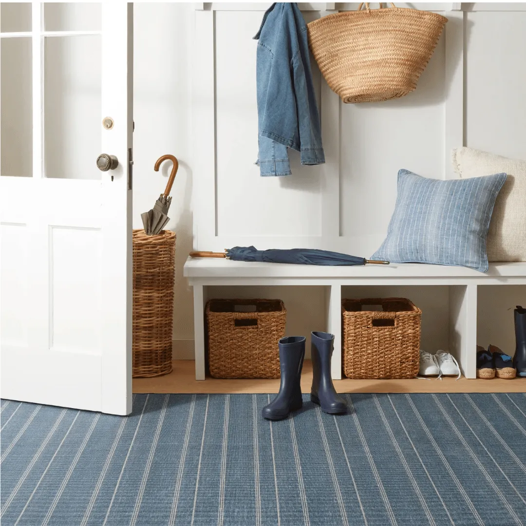 Samson Navy Machine Washable Rug