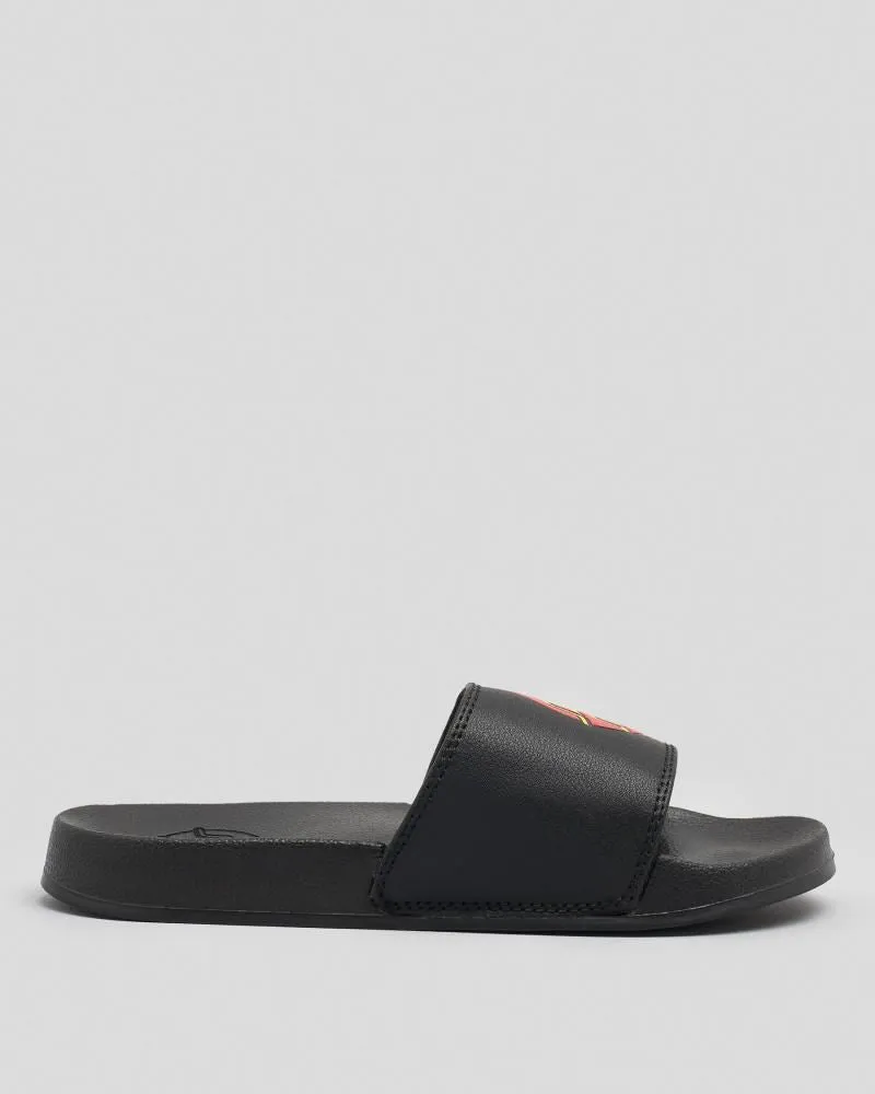 Santa Cruz Youth Sandals Youth Classic Dot Slides - Black