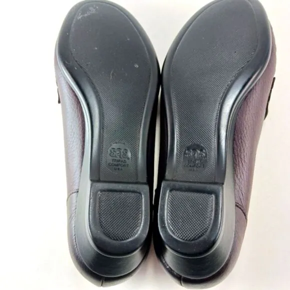 SAS NWOT Classic Timeless Slip-On Leather Loafer Woman's 8.5. Burgandy/Brownish.
