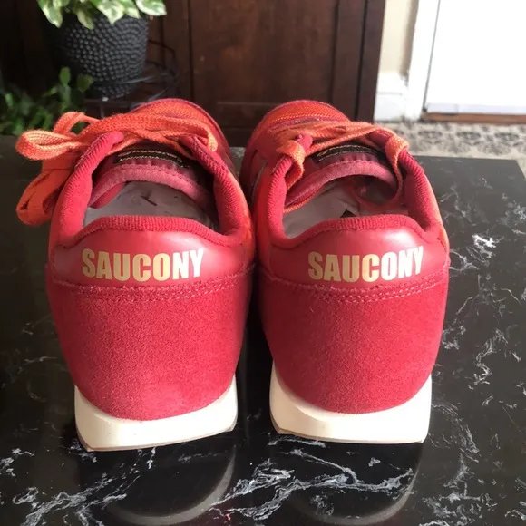 Saucony Jazz Original Vintage Sneakers-4 M Red-NWT Girls