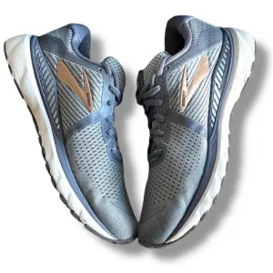 Size 9.5 Brooks Womens Adrenaline GTS 20 Gray and purple Running Shoes Sneakers