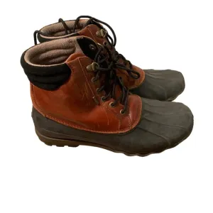 Sperry brown leather duck boots outdoor shoes men's size 8.5 waterproof shoes