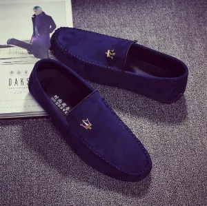 Spring Male Flat Shoes Moccasins British style Men Dress Shoes Lazy Breathable Canvas