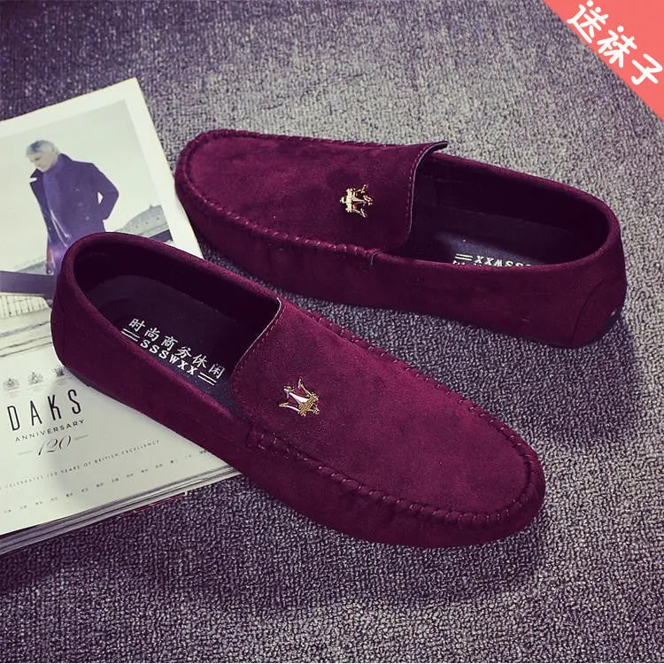 Spring Male Flat Shoes Moccasins British style Men Dress Shoes Lazy Breathable Canvas