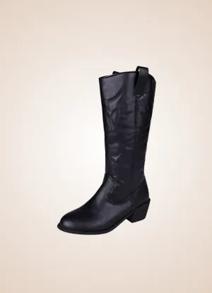 Steampunk Leather Cowboy Boots
