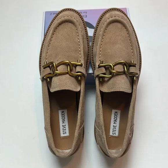 Steve Madden Karmine Tan Loafers Size 9