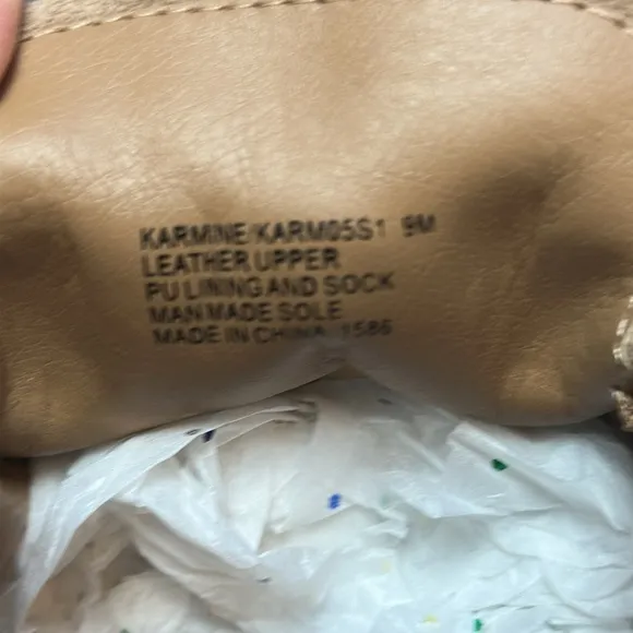 Steve Madden Karmine Tan Loafers Size 9